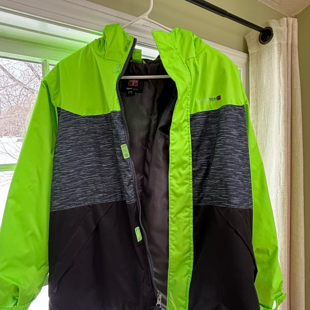 Swiss Tech Neon Green and Black Jacket